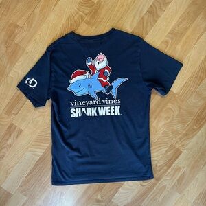 Vineyard Vines Shark Week Tee in Dark Blue